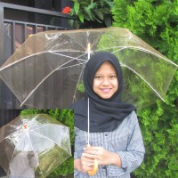 Jual Payung Bening Transparan Lipat 1 Murah