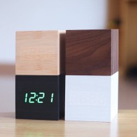 Jual SMALL LED WOOD CLOCK Murah