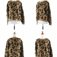 Jual S525 Atasan leopard wool murah import cina ko KODE YT525 Murah