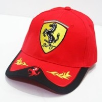 Jual TOPI FERRARI REDBLACK T1310 Murah