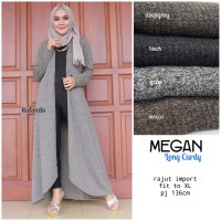 Jual Long Cardi Outer Vest Outerwear Wanita MEGAN Murah
