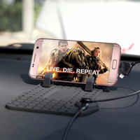Jual Car Holder Super Flexible + Magnetic Charging - Dashboard Mat Murah