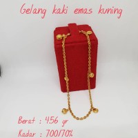 Gelang kaki emas kuning