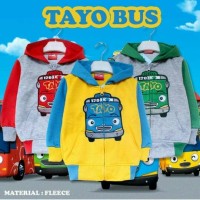 Jaket bayi balita anak karakter Tayo Bus (usia 2-7 tahun)