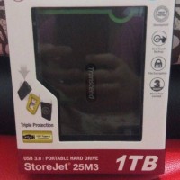 Jual Hardisk External Transcend Armor 1 Tb (hitam) Murah