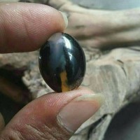 Jual batu akik motif kendit unik kristal senter plong tengah Murah