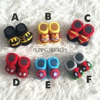 Jual Kaos Kaki Superhero Capt America,Batman,Superman,Spiderman Dll 0-6bln Murah