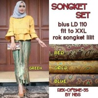 setelan batik wanita kebaya pesta baju tunik blouse xxl xl jumbo big