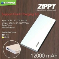 Jual Hippo ZIPPY Power Bank 12000 mAh Quick Charging 3.0/Fast Charging Murah