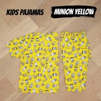 Jual PIYAMA BAJU TIDUR ANAK KIDS PAJAMAS Size M (4-6 th) Minion Murah