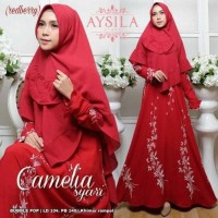 Jual gamis syari maxi baju pesta muslim khimar xl jumbo bigsize big size Murah