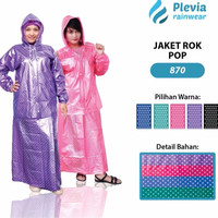 Jual RAJA SALE SALE DAPATKAN DAPATKAN Jas Hujan Rok Polkadot Plevia ROK POP Murah