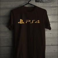 Jual Kaos T shirt Playstation 4 Logo New Murah