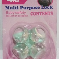 Jual Multi Purpose Lock Bulat Pengaman Sudut Meja, Kulkas - Baby Safety Murah