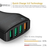 Jual AUKEY FAST QUICK CHARGER CAR CHARGER 4 USB PORT QUICK CHARGE 3 0 T19 Murah