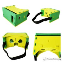 Jual Google Cardboard Leather Frame 3D VR Strap for 4 57inchi T0210 Murah