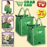 Jual #Tote Bag Grab Bag Tas Belanja Shopping Bags Trolley Supermarket Go Gr Murah
