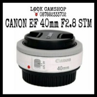 LENSA KAMERA DSLR CANON EF 40mm 40 F2.8 STM - WHITE PUTIH