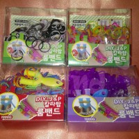 Jual Refill Loom Band Bands DIY Karet Rubber Rainbow Warna Neon Color Col Murah