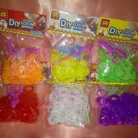 Jual UV Refill Loom Band Bands DIY Karet Rubber Rainbow Berubah Warna Col Murah