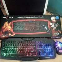 Jual #DB007 - Keyboard + Mouse Combo Gaming Advance GKM-01 Murah