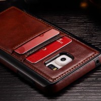 Samsung galaxy S6 EDGE leather bumper cover soft case casing armor