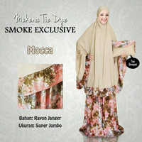 Jual mukena bali jumbo smoke bawah RJ6. Murah
