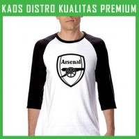 Jual Kaos Arsenal Logo 2 Raglan RGL-ARS02 Murah