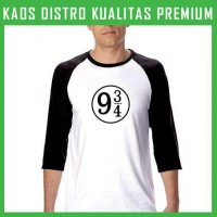 Kaos Harry Potter Platform 9 and 3-4 Graphics Raglan RGL-HRP01