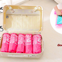 Jual 6 in 1 Travel Compression Bag (Kantong Kompres) 1 set isi 6 pcs Murah