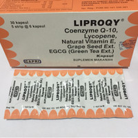 Jual Obral !!! Liproqy kapsul Q-10 lycopene grape seed vitamin E green tea Murah