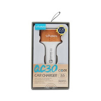 Jual Termurah #FB010 - Vivan CQ01 QC3.0 Quick Dual USB Car Charger Murah