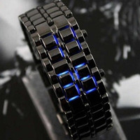 Jual Murah ! Jam LED Watch Iron Samurai Tokyoflash Tokyo Flash KW Black Blu Murah