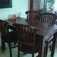 Jual Kursi Meja Makan Kartini 1 set (ex Resto) Murah