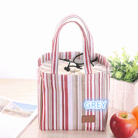 Jual 9037 Lunch bag Cooler bag salur (bonus 2pcs jelly ice cooler) Murah
