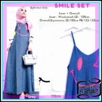 Jual DRESS Smile Set Overall BAJU DRESS MUSLIM BAJU GAMIS BAJU MUSLIM Murah
