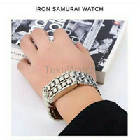 Jual Jam Tangan Pria Wanita Iron Samurai Silver Terbaru Murah