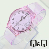 Jual Jam Tangan Pria Wanita Grosir Jam Tangan Q Q Q01 Soft Pink Terbaru Murah