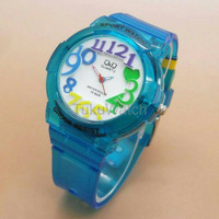 Jual Jam Tangan Pria Wanita Q Q Q1320 Light Blue Terbaru Murah