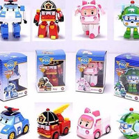 mainan anak berkualiitaaaas FIGURE ROBOCAR POLI 1 set 4 Berkualitas