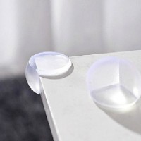 Jual BEST SELLER PELINDUNG PENGAMAN SUDUT SIKU MEJA KACA SILIKON OVAL Murah
