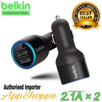 Jual BELKIN DUAL PORT CAR CHARGER 2 x 2.1Amp BLACK Murah