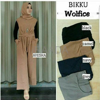 Jual Baju Dress Overall Bikku Jumpsuit Atasan Tunik Blouse Blus Muslim Te Murah