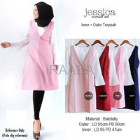 Jual Baju Dress Jessica Overall Set Terbaru Murah
