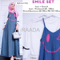Jual Baju Dress Smile Set Overall Terbaru Murah
