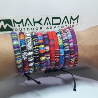 Jual gelang tali rajut etnik kain tenun gelang gunung outdoor Murah