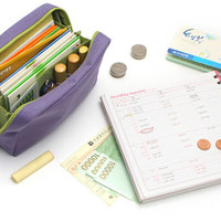 Jual Bank Book Organizer / Dompet Untuk Buku Tabungan / Uang Kertas / Logam Murah