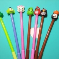 Jual PROMO MURAH !!! Pulpen Gel Angry Bird, Kodok, Mr. Labu, dkk 0.38mm Murah