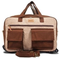 Jual Tas Trolley Lipat Travel Bag Kanvas Maika Etnik MOTERE BROWN Murah