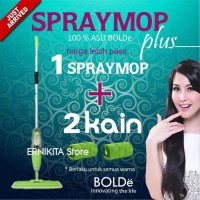 Jual MURAH 2 (Dua) Kain SPRAY MOP BOLDE |Free bubble| Alat Pel Semprot | Murah